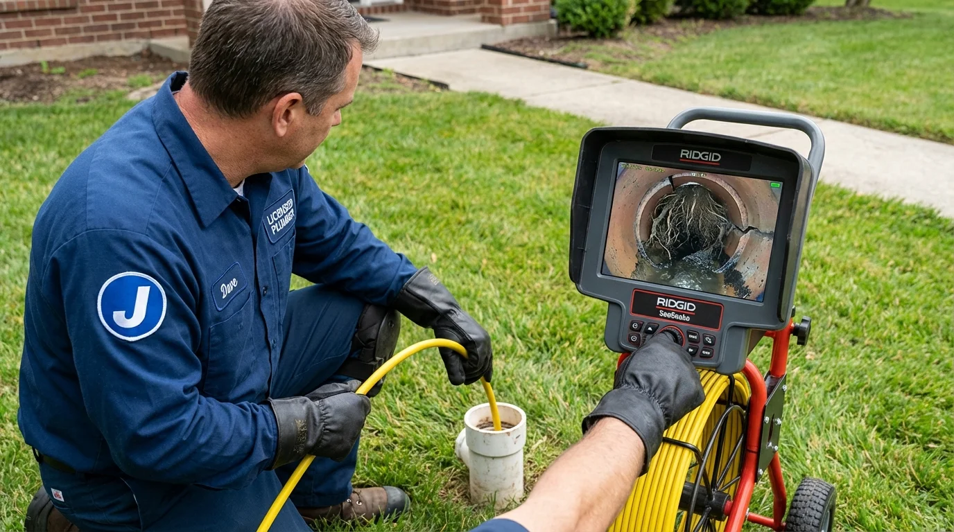 Sewer camera inspection being performed by Johns Plumbing LLC in Port Reading